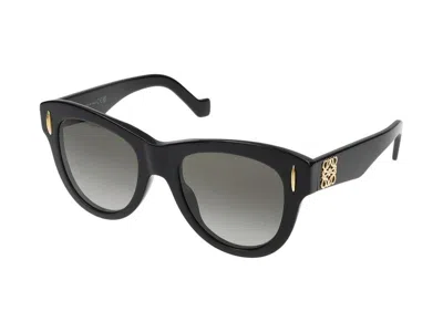 Loewe Anagram D-frame Acetate Sunglasses In Black