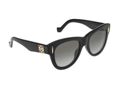 Loewe Anagram D-frame Acetate Sunglasses In Black