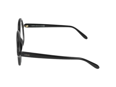 Loewe Black Slim Oversized Glasses In Black