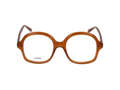 Loewe Round-frame Acetate Glasses In Gray
