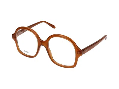 Loewe Round-frame Acetate Glasses In Gray