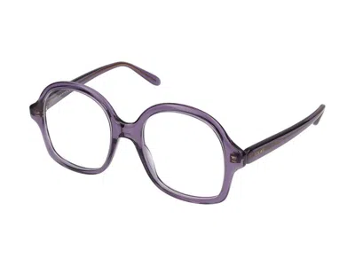 Loewe Purple Slim Oversized Glasses In Purple