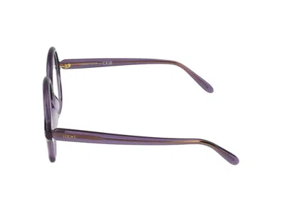 Loewe Purple Slim Oversized Glasses In Purple