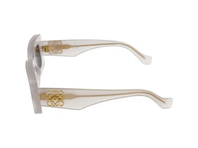 Loewe Womens White G736270x18 Rectangle-frame Acetate Sunglasses In Gray