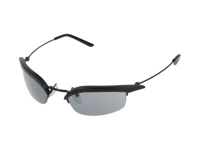 Prada Womens Pr B50s Rectangle-frame Metal Sunglasses Black In Multi