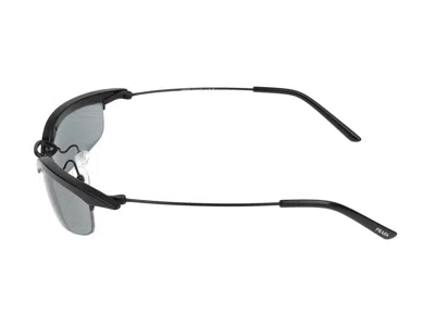 Prada Womens Pr B50s Rectangle-frame Metal Sunglasses Black In Multi
