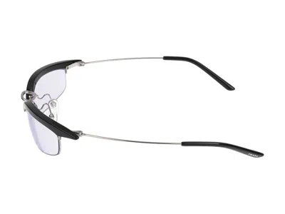 Prada Womens Pr B50s Rectangle-frame Metal Sunglasses Black In Black