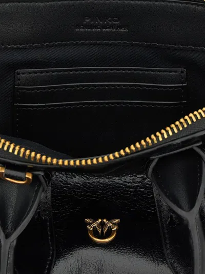 Pinko Bowling Mini Handbag In Black