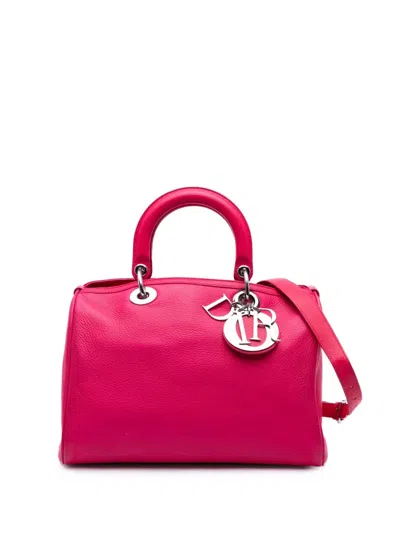 Pre-owned Dior 2013 Medium Leather Issimo Satchel In Pink