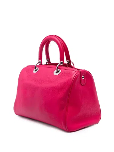 Pre-owned Dior 2013 Medium Leather Issimo Satchel In Pink