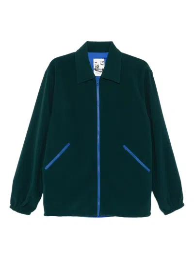 Gr10k Zip-fastening Pocketed Jacket In Green