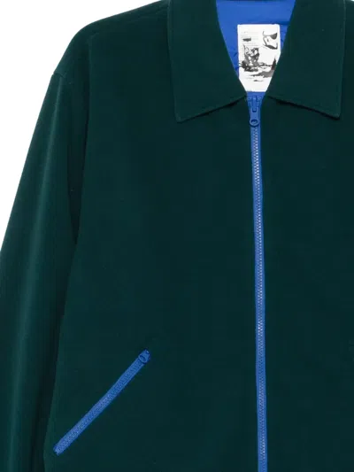 Gr10k Zip-fastening Pocketed Jacket In Green