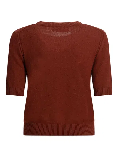 Guest In Residence Cashmere T-shirt In Brown