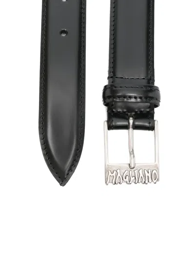 Magliano Logo-buckle Belt In Black