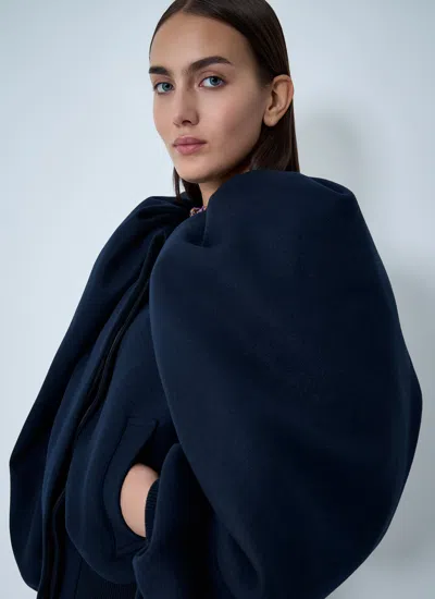 Dries Van Noten Women Puff-sleeve Jacket In Blue