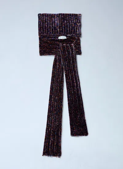 Dries Van Noten Women Velour Scarf In Multi