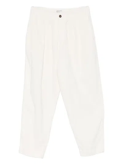 Universal Works Corduroy Trousers In White