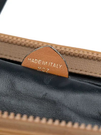 Pre-owned Celine 2007 Bicolor Leather Shoulder Bag In Black