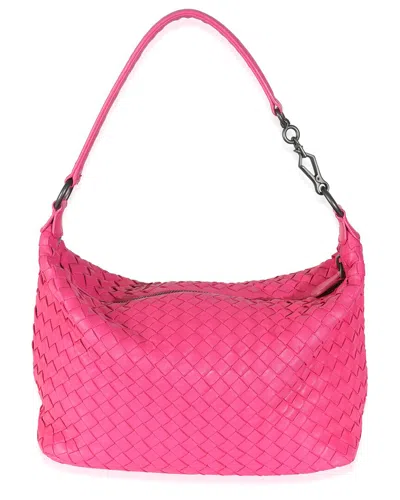 Bottega Veneta Pink Intrecciato Leather Small Shoulder Bag (authentic Pre-  Loved) In Pink