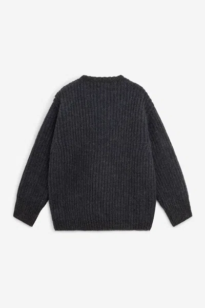 Magliano Cropped Roundneck Knitwear In Gray