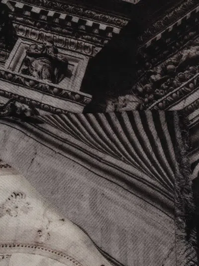 Faliero Sarti Church Of Santa Maria-print Scarf In Gray