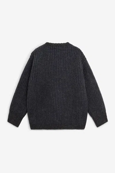 Magliano Cropped Roundneck Knitwear In Gray