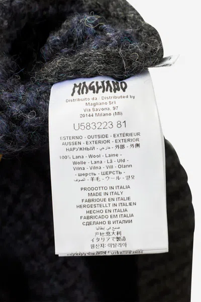 Magliano Cropped Roundneck Knitwear In Gray