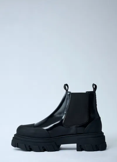 Ganni Women Low Chelsea Boots In Black