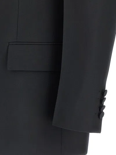 Gucci Men Double-breasted Technical Panama Blazer In Black