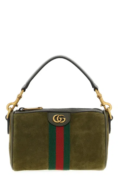 Gucci Mini Handbag Featuring Top Handle In Green
