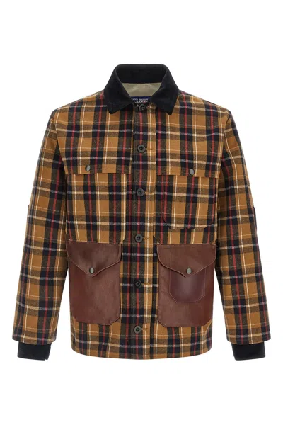 Junya Watanabe Lightweight Check Jacket Jackets And Coats Brown In Brown
