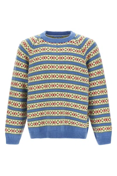 Bode Wedgewood Striped-pattern Sweater In Multi