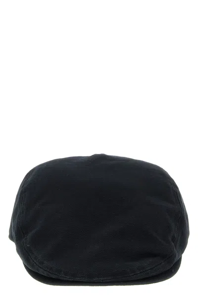 Carhartt Webster Logo-patch Baker Boy Hat In Black