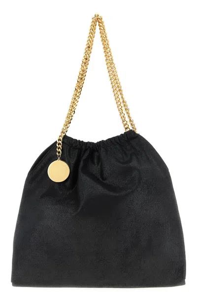 Stella Mccartney Black Falabella Drawstring Shoulder Bag In Black