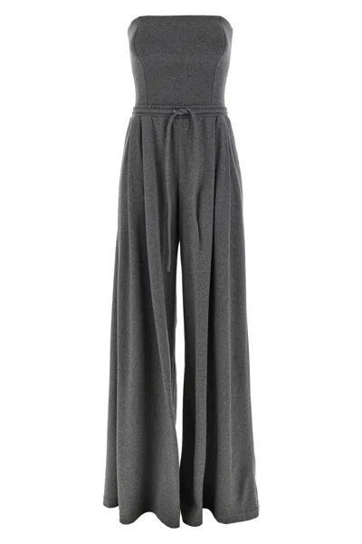 Giovanni Bedin Corset-detail Jumpsuit In Gray