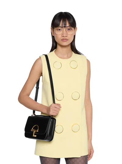 Gucci Schultertasche Siena Small Aus Leder In Black