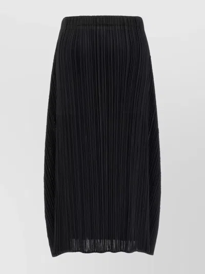 Issey Miyake October Midi Skirt Elastic Waistband In Animal Print