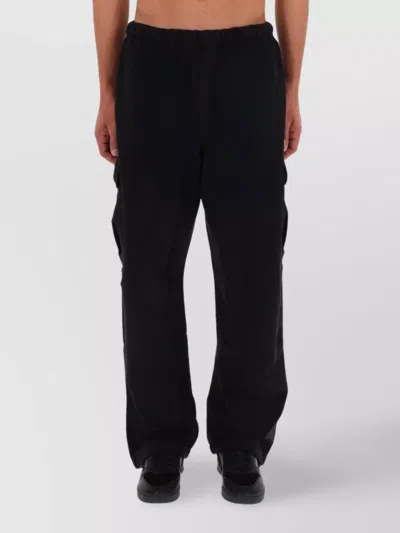 Versace Jeans Couture Utility Jogger Trousers Cargo Pockets In Black