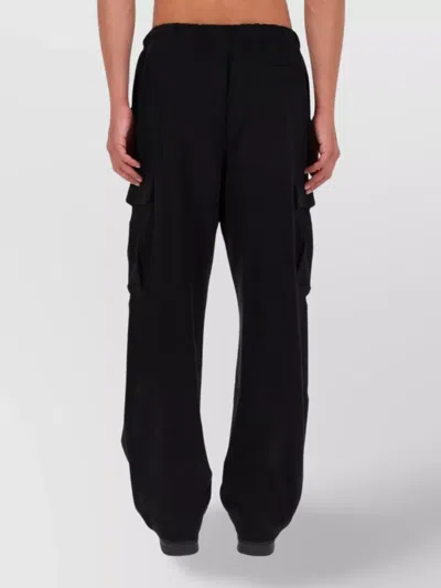 Versace Jeans Couture Utility Jogger Trousers Cargo Pockets In Black