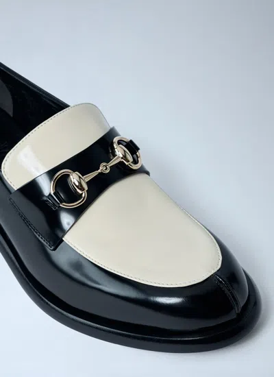 Gucci Two-tone Leather Loafers With Horsebit In Multi