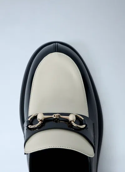 Gucci Two-tone Leather Loafers With Horsebit In Multi