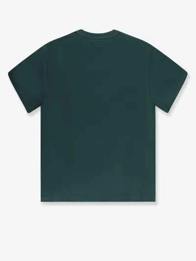 Gucci Women Cotton T-shirt With Gg Incrocio Logo Detail In Green