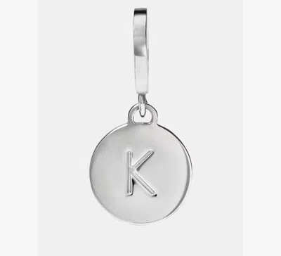 Kate Spade Initial K Mini Charm In Metallic