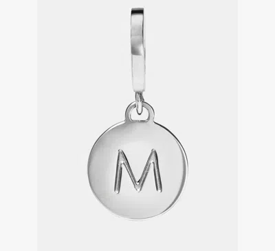 Kate Spade Initial M Mini Charm In Metallic