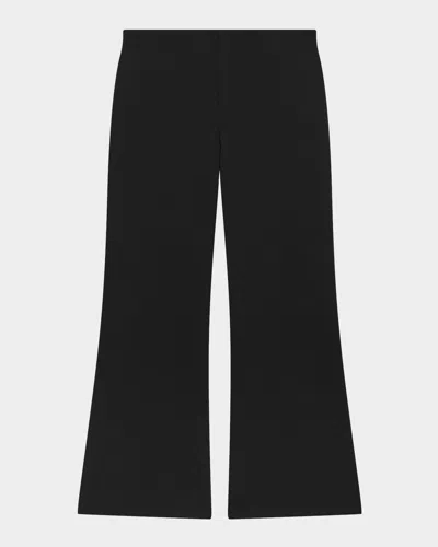 Theory Mid-rise Kick Pants In Black