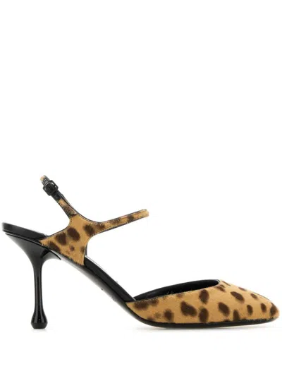 Jimmy Choo Leopard Print Calf Hair Stiletto Pumps In Multi