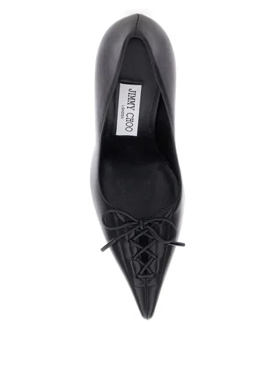 Jimmy Choo Scarlett 95 Leather Pumps In Black