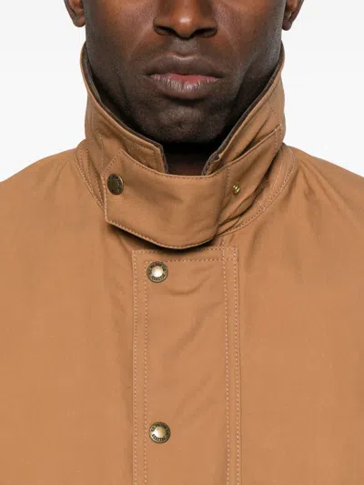 Junya Watanabe Cotton Canvas Jacket With Wool Back Insert And Corduroy Collar In Multi
