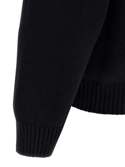 Kenzo Boke Flower Cotton Blend Sweater In Black