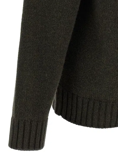 Kenzo Boke Flower Cotton Blend Sweater In Green